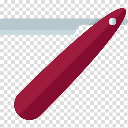 Knife Safety razor, Red razor transparent background PNG clipart