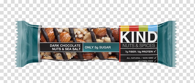 Chocolate bar Kind Nut Salt, dark chocolate transparent background PNG clipart