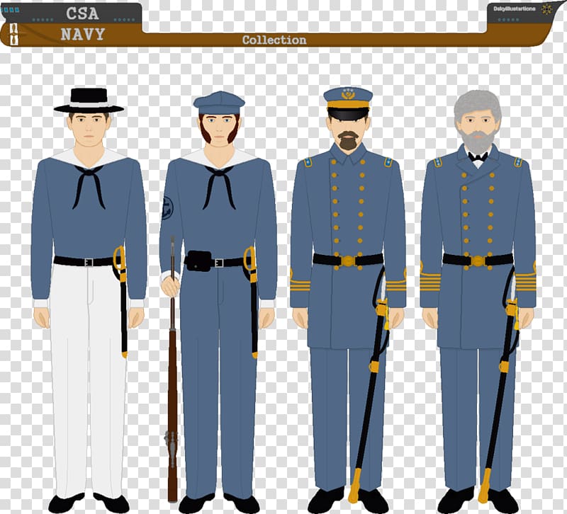 Military uniform Confederate States of America American Civil War Confederate States Navy, military transparent background PNG clipart