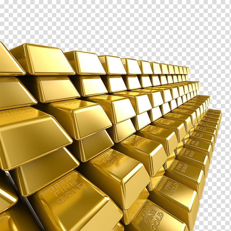 gold bar lot, Gold bar Gold reserve Finance Bullion, Gold ladder transparent background PNG clipart