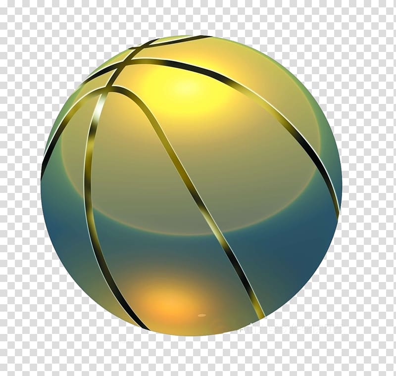 Basketball Radius, Golden basketball material transparent background PNG clipart