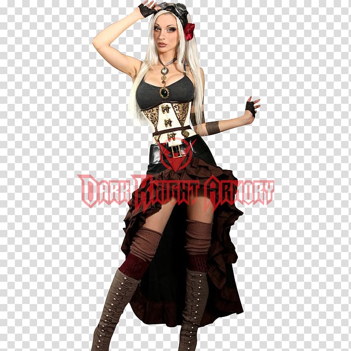 Steampunk fashion Skirt Bustle Ruffle, Mini skirt transparent background PNG clipart