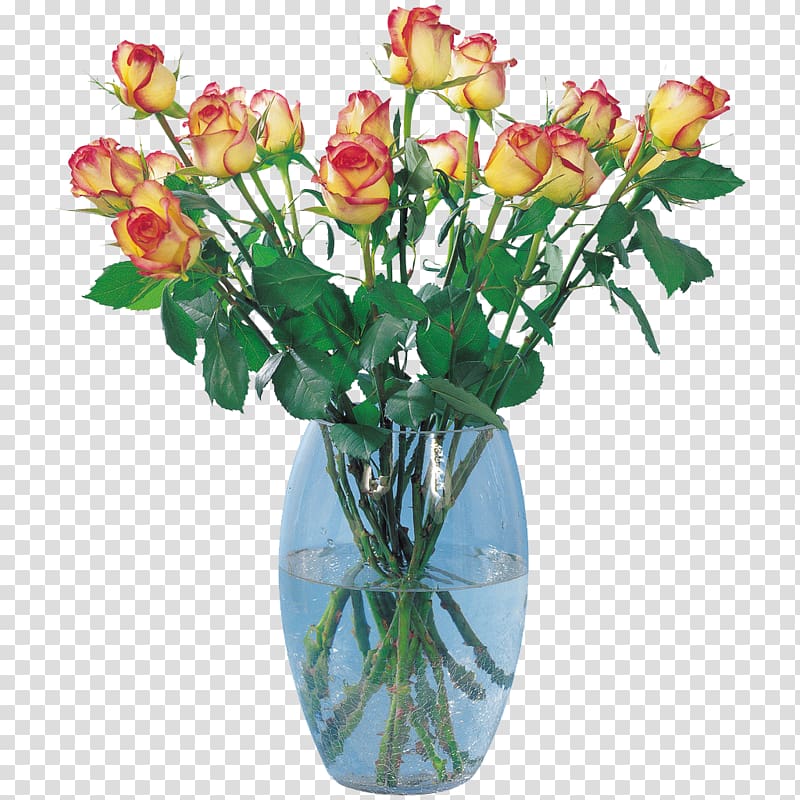 Garden roses Vase Flower bouquet, vase transparent background PNG clipart