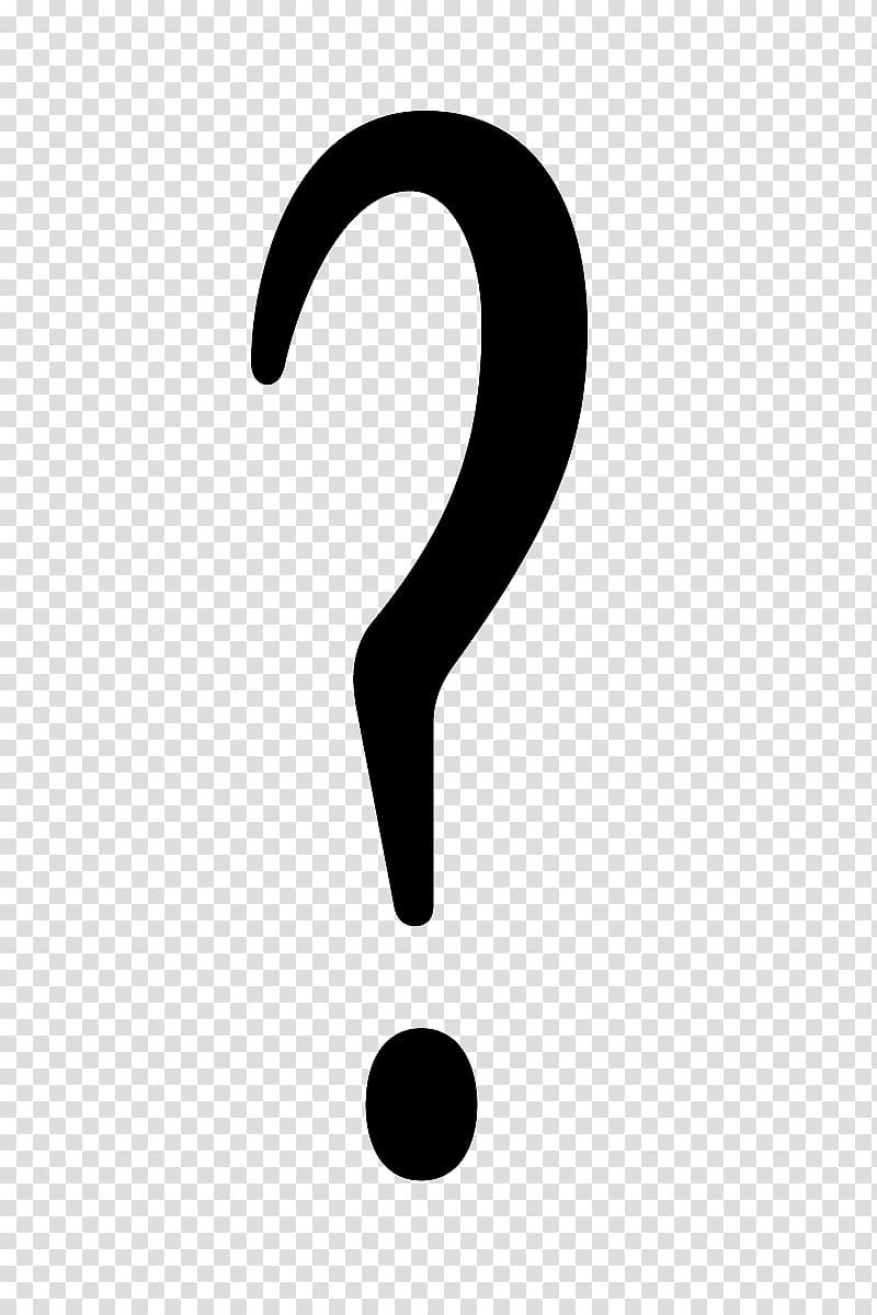 Brand Black and white, Question mark transparent background PNG clipart