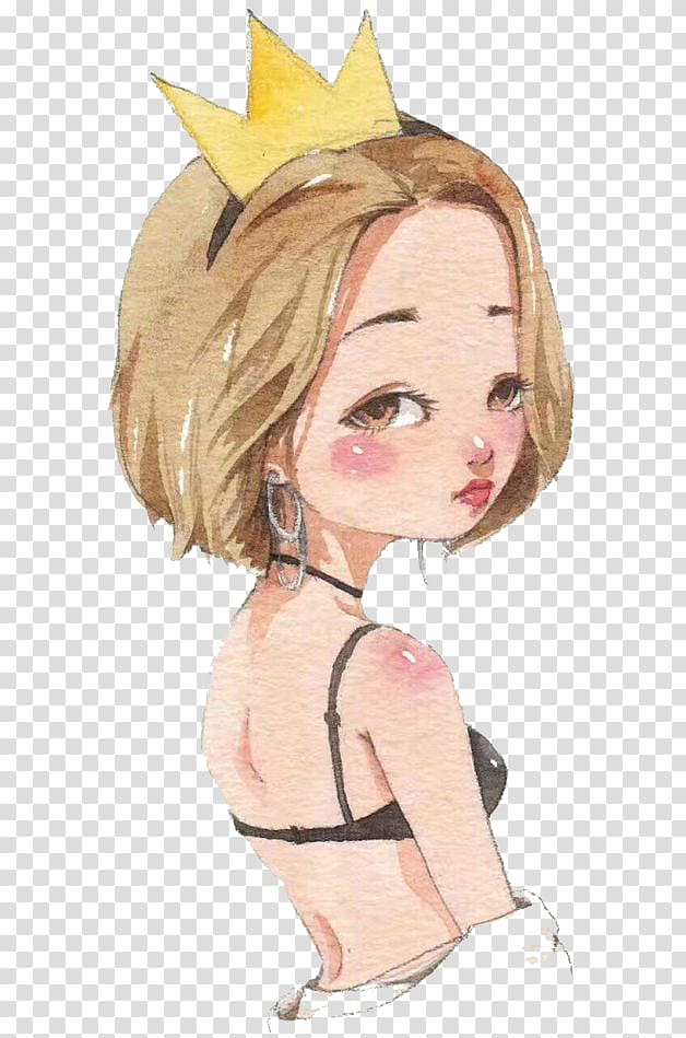 cartoon girl transparent background PNG clipart