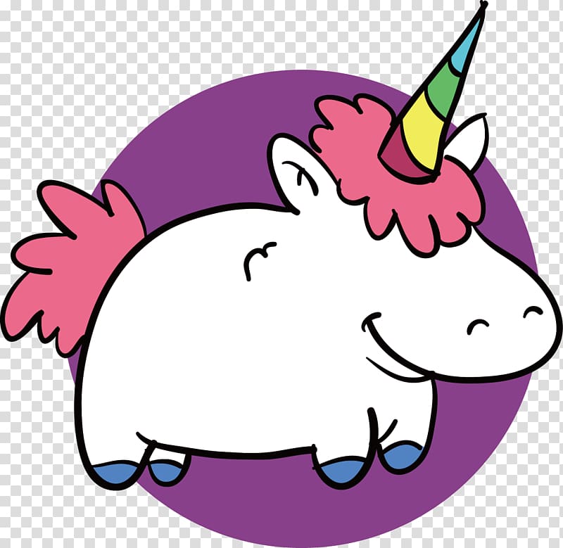 white and pink unicorn , Euclidean Unicorn Illustration, unicorn transparent background PNG clipart
