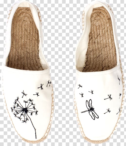 Espadrille Shoe Chanel Fashion Clothing, floating dandelions transparent background PNG clipart