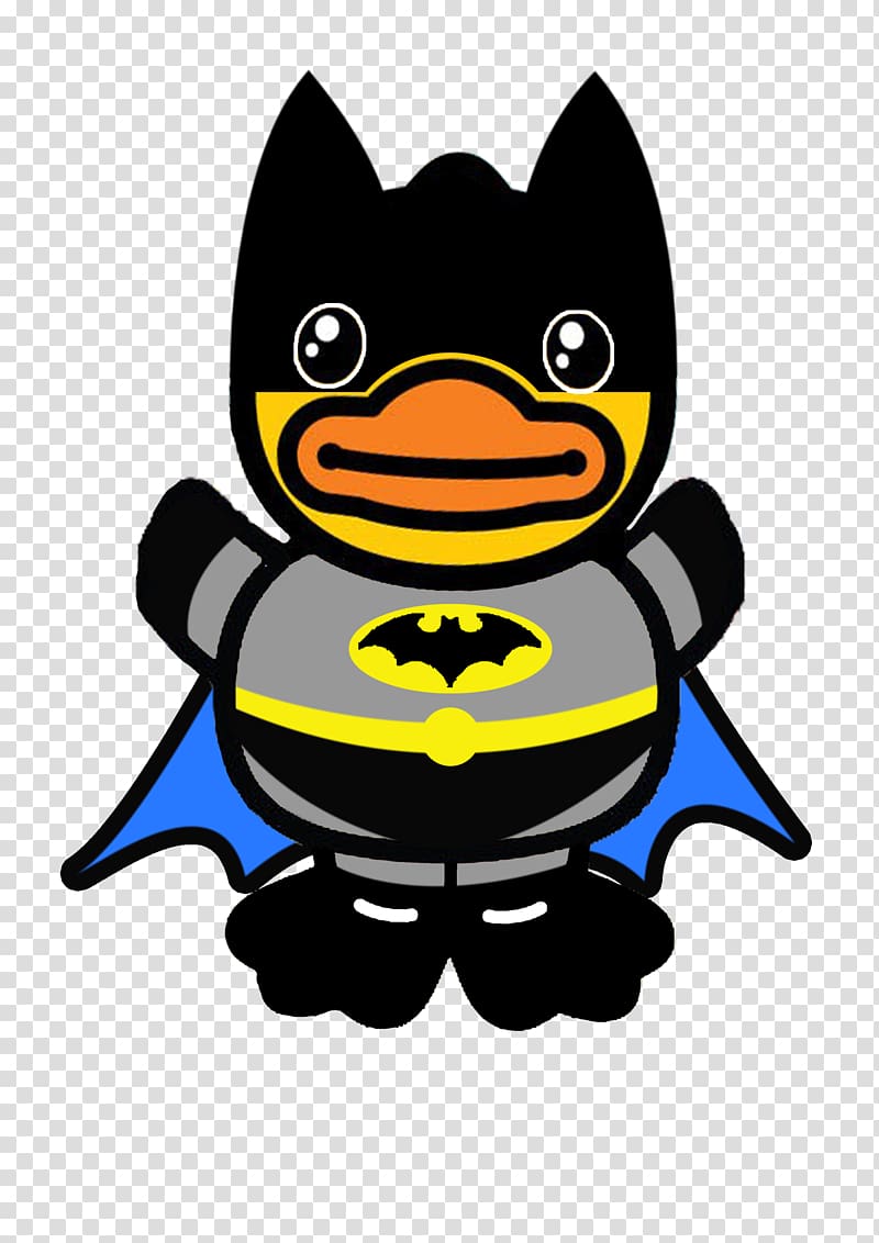 Batman Little Yellow Duck Project Cartoon, Cartoon Batman transparent background PNG clipart