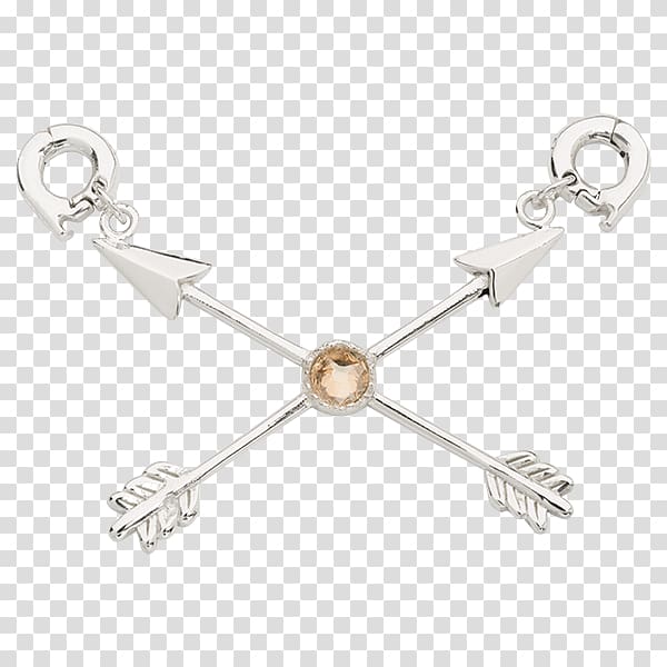 Jewellery Silver Metal Clothing Accessories Bracelet, crossed arrows transparent background PNG clipart
