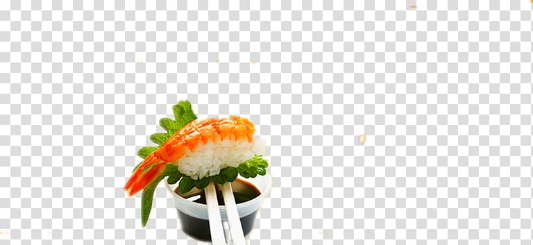Yu Sushi Japanese Cuisine Food, Japanese shrimp sushi transparent background PNG clipart