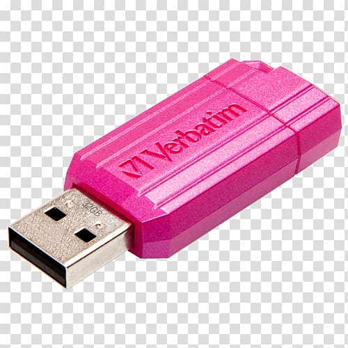 USB Flash Drives Computer data storage Verbatim Pinstripe 2.0, USB transparent background PNG clipart