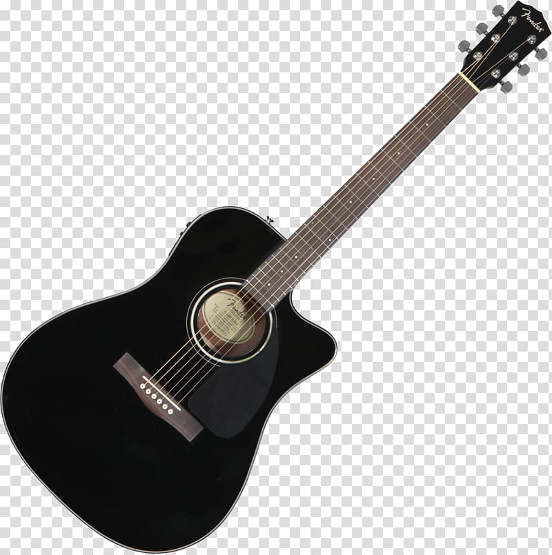 Acoustic-electric guitar Fender CC-60SCE Acoustic guitar Fender Musical Instruments Corporation Dreadnought, Acoustic Guitar transparent background PNG clipart