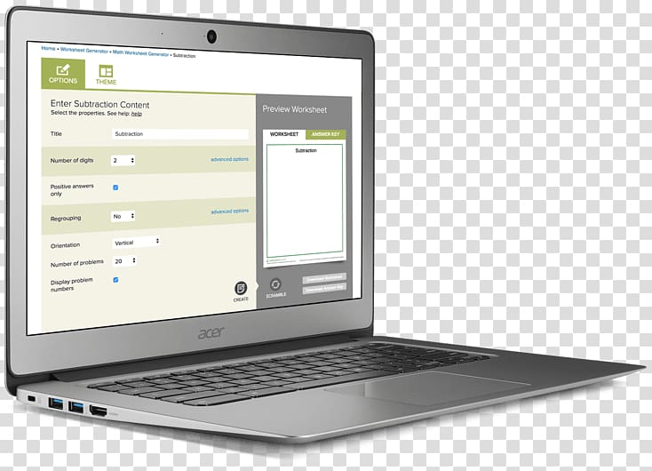 Netbook Laptop Chromebook Computer Google Store, school teacher tools transparent background PNG clipart