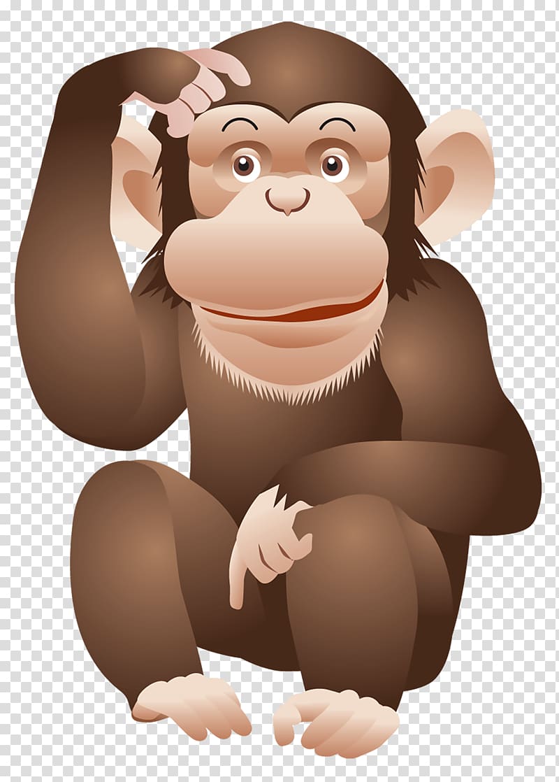 monkey illustration, Ape Chimpanzee Monkey , Monkey transparent background PNG clipart