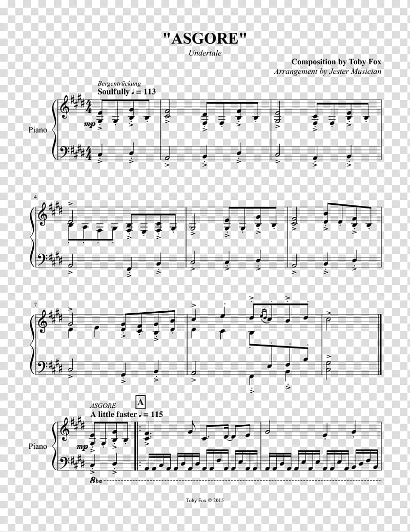 Undertale Sheet Music ASGORE Song Piano, sheet music transparent background PNG clipart