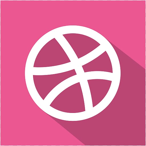 pink text symbol line graphic design, Dribbble transparent background PNG clipart