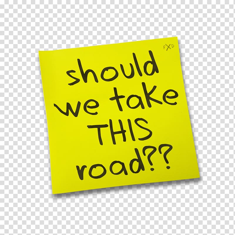 Post-it Note Design thinking Innovation Human-centered design, road cracks transparent background PNG clipart