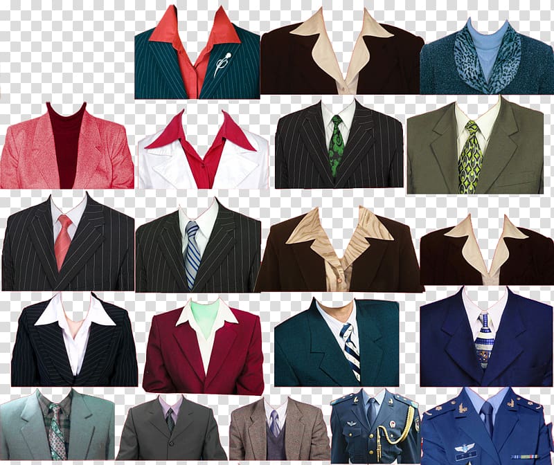 men's assorted formal suits, Clothing Suit Icon, Various clothing passport transparent background PNG clipart