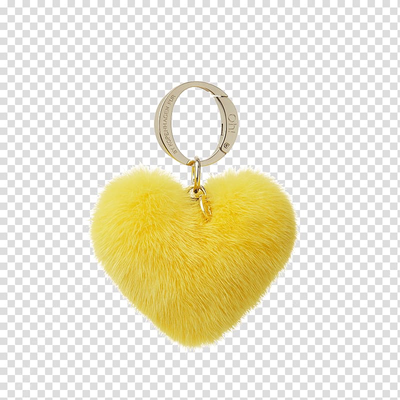 Oh! by Kopenhagen Fur Key Chains Mink Yellow, Kopenhagen Fur transparent background PNG clipart