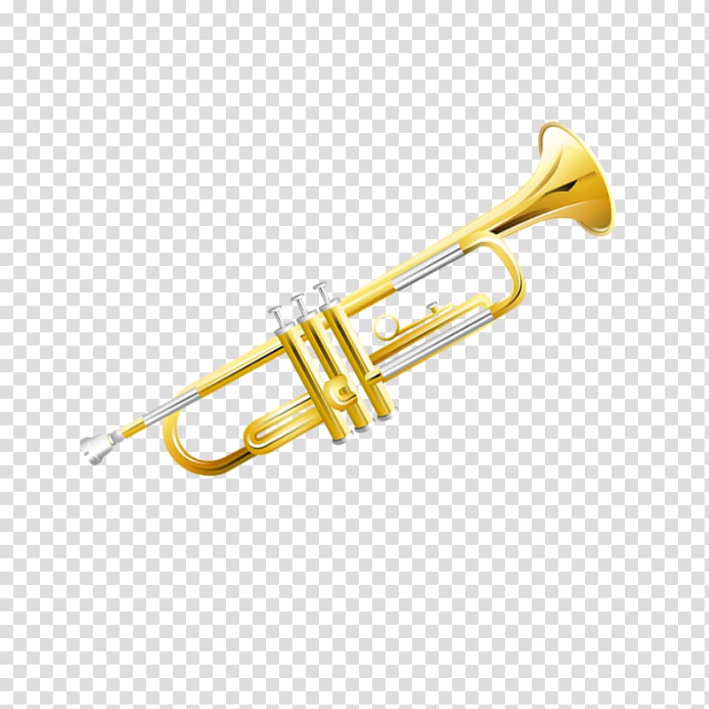 brass piccolo trumpet transparent background PNG clipart