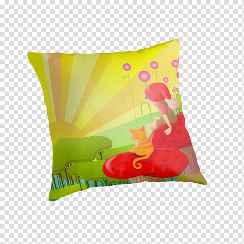 Throw Pillows Cushion Portrait Dog, bottom slowly rising bubbles transparent background PNG clipart