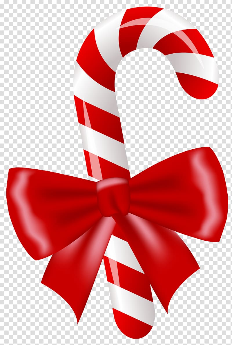 red and white candy cane illustration, Candy cane Lollipop , Christmas Candy Cane transparent background PNG clipart