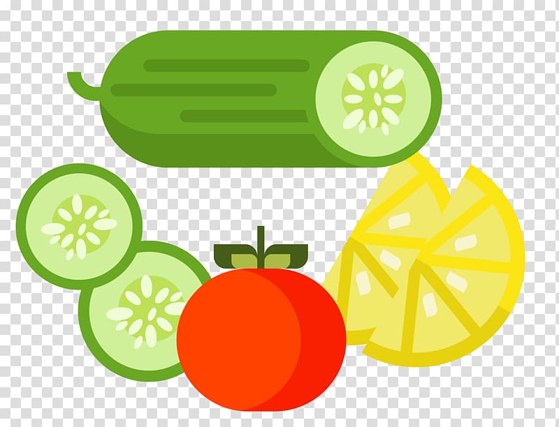 Fried rice Lemon Vegetable , cucumber transparent background PNG clipart