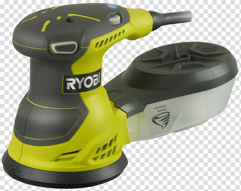 Ryobi ROS 300 A random orbit sander Hardware/Electronic Ryobi excentersliber 310W Random orbital sander, ryobi power hammer transparent background PNG clipart