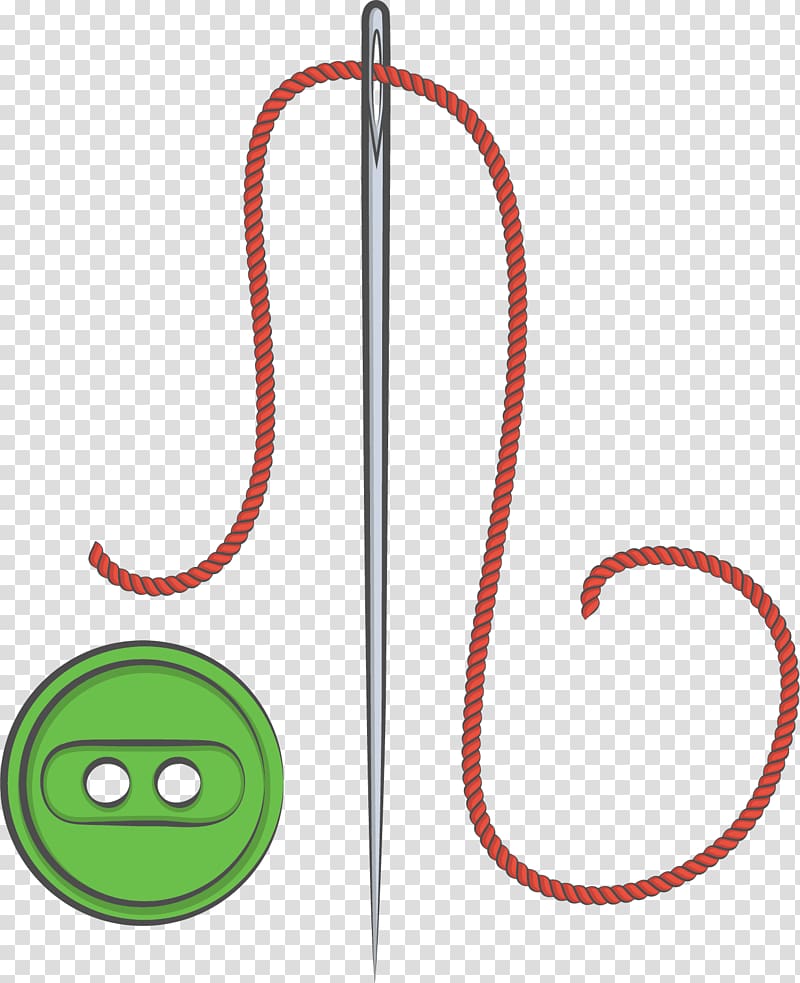Sewing needle Button, Needle and button material transparent background PNG clipart