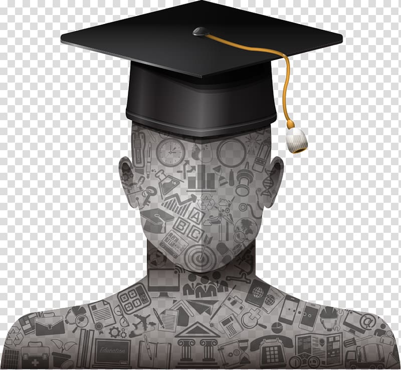 Bachelors degree Academic degree Education Illustration, black bachelor cap transparent background PNG clipart