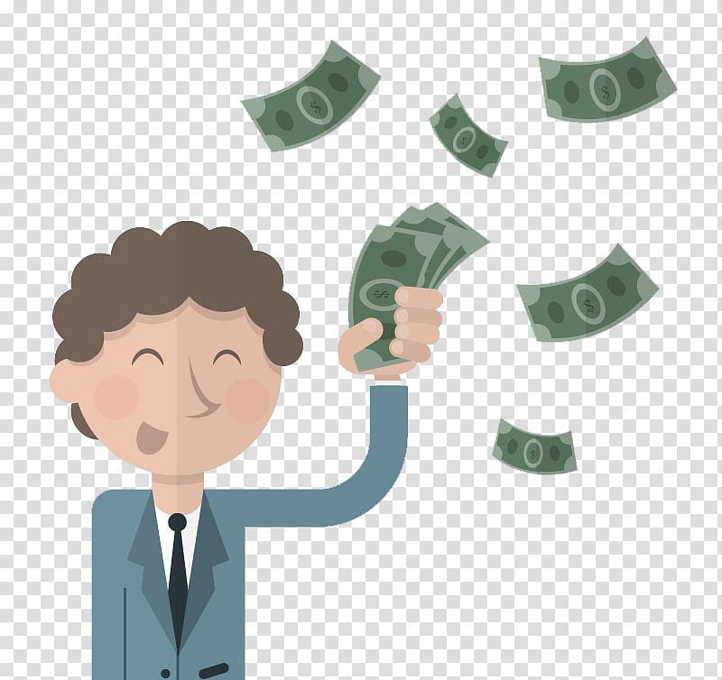 Money Information Business Finance, Man and money transparent background PNG clipart