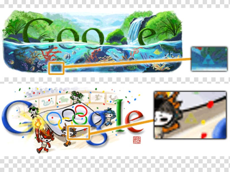 Doodle4Google Google Doodle Triforce Google logo, fairy tale transparent background PNG clipart