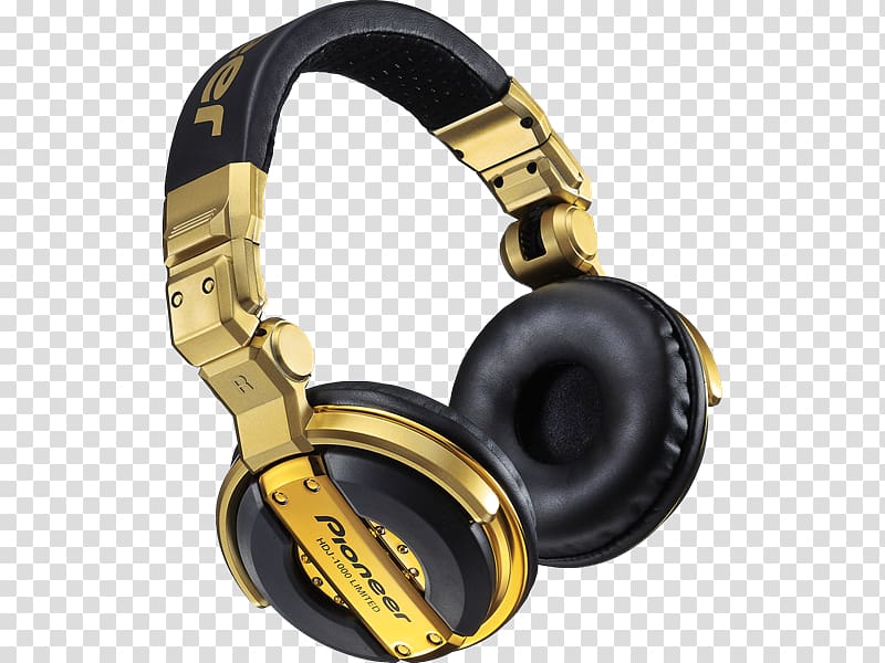 HDJ-1000 Disc jockey Headphones Pioneer Corporation Audio, headset transparent background PNG clipart