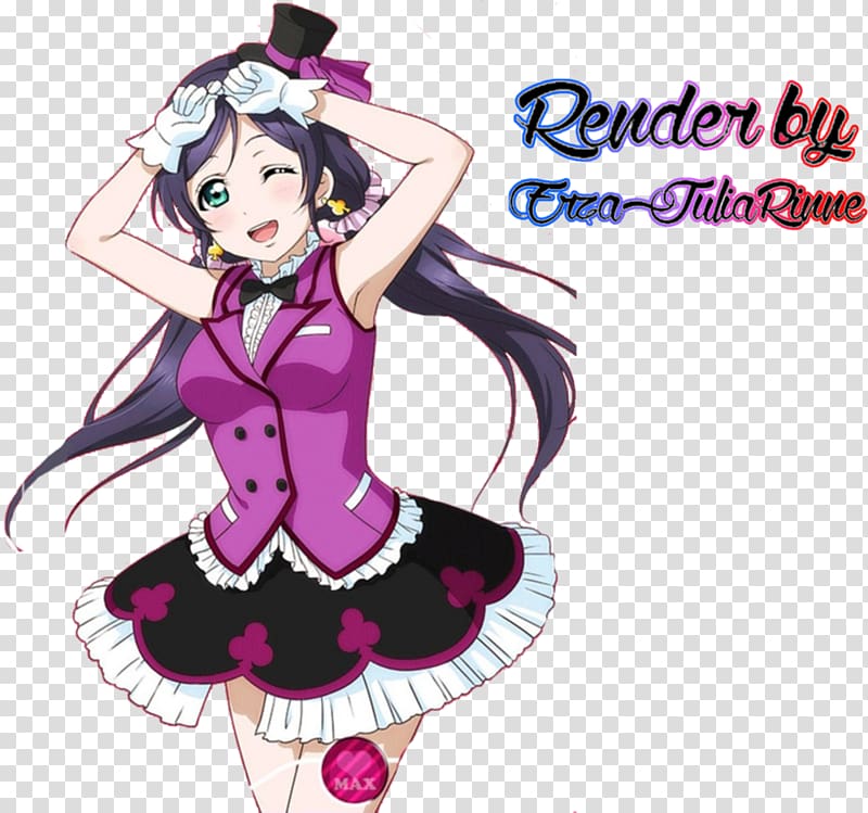 Nozomi Tojo Love Live! School Idol Festival Rin Hoshizora Eli Ayase Umi Sonoda, Anime transparent background PNG clipart