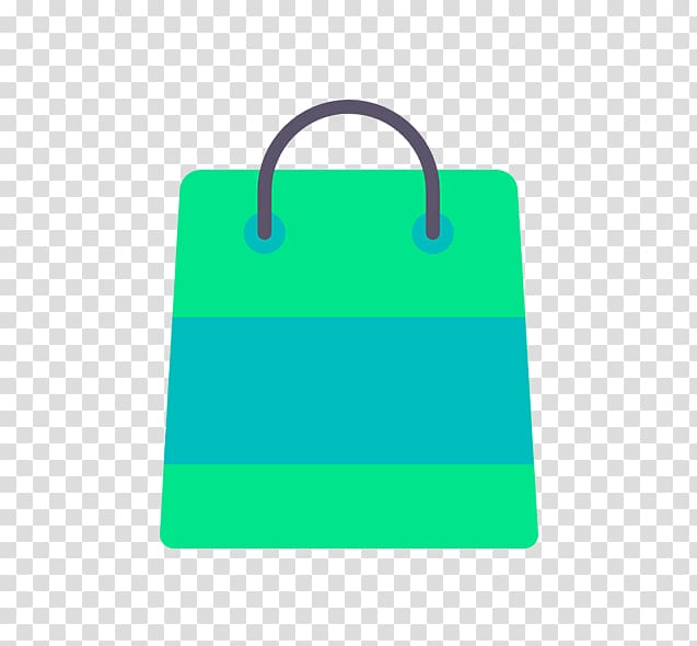 green shopping bag illustration, Tote bag Shopping bag Handbag, Creative shopping bag transparent background PNG clipart