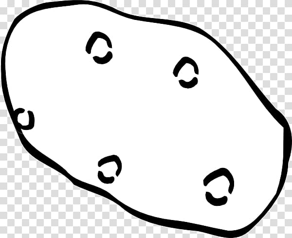 Baked potato Mashed potato Sweet potato , Black And White Outline transparent background PNG clipart