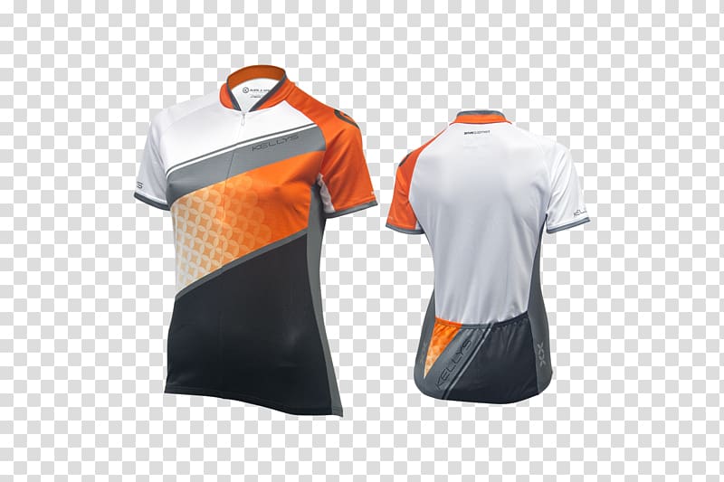 T-shirt Kellys Bicycle Tracksuit Slovakia, orange grey transparent background PNG clipart