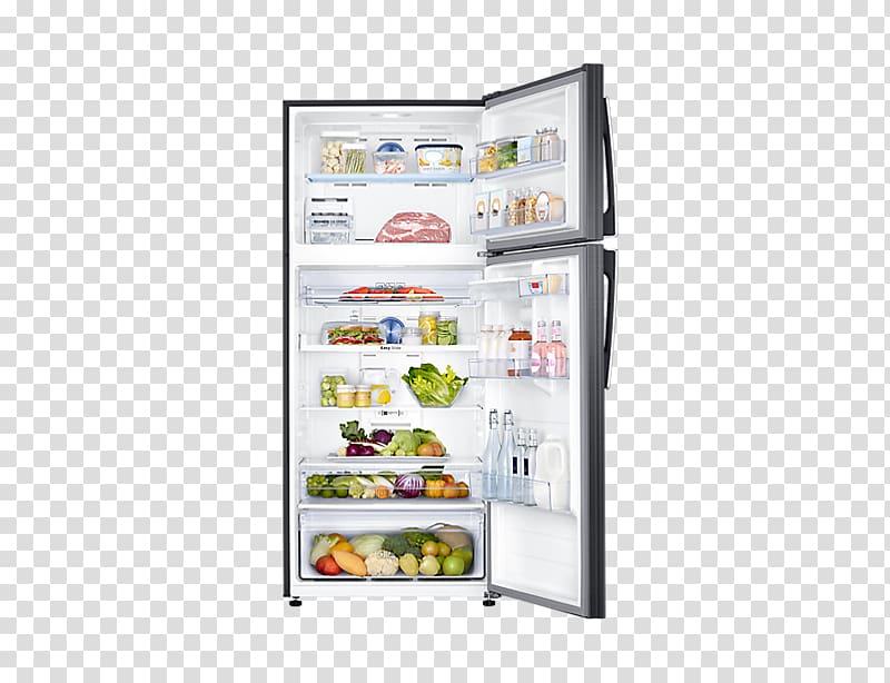 Refrigerator Inverter compressor Samsung RT50K6531SL, refrigerator transparent background PNG clipart