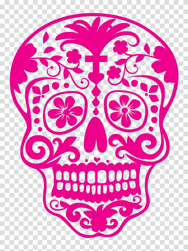 Calavera Day of the Dead Mexican cuisine Skull , skull transparent background PNG clipart