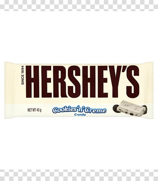 Chocolate bar Hershey's Cookies 'n' Creme Twix Cream Hershey bar, candy transparent background PNG clipart