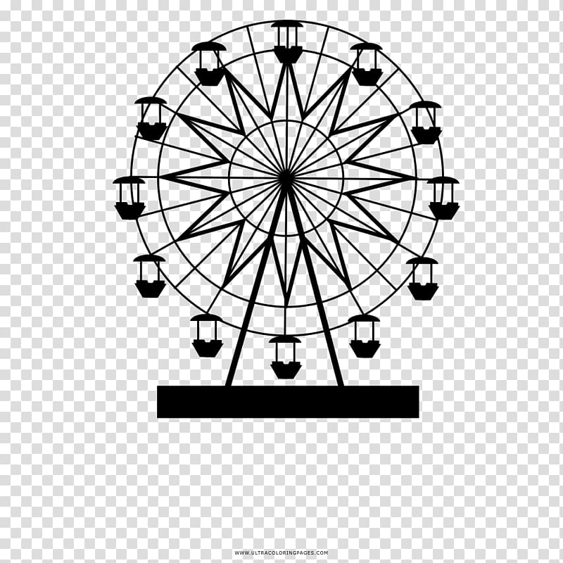 Ferris wheel London Eye Drawing Coloring book, london eye transparent background PNG clipart