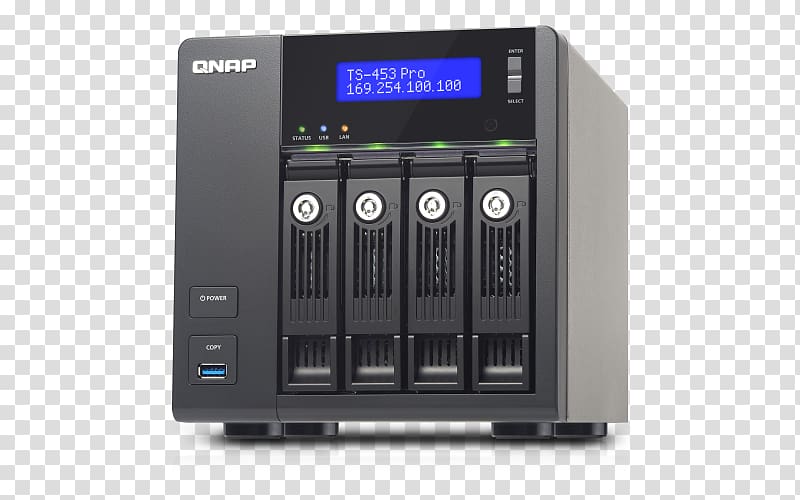 Network Storage Systems QNAP Systems, Inc. QNAP TS-453 Pro Blu-ray disc Synology Inc., shadow angle transparent background PNG clipart