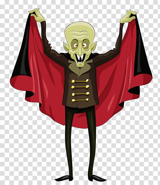 Vampire character illustration, Vampire Halloween transparent background PNG clipart