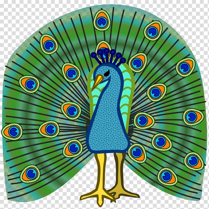 Bird Asiatic peafowl , exquisite color feather transparent background PNG clipart