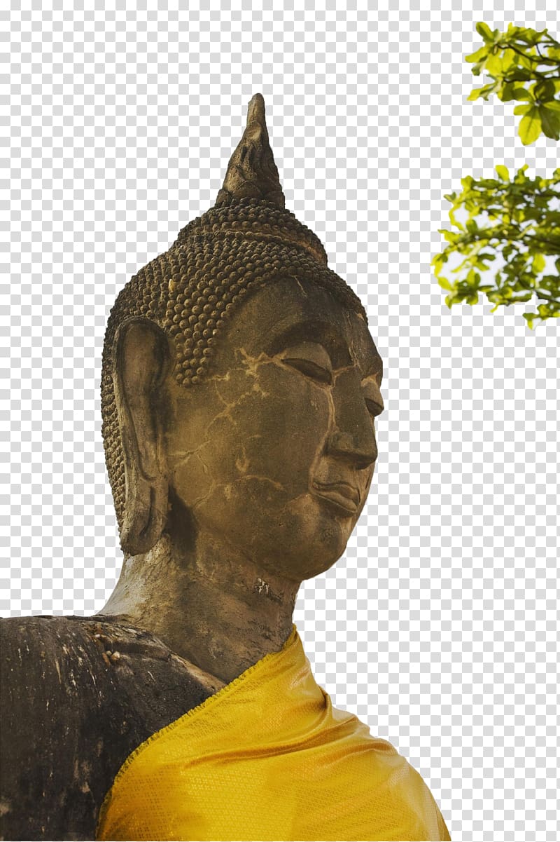Statue Buddhahood Sculpture, Buddha head transparent background PNG clipart