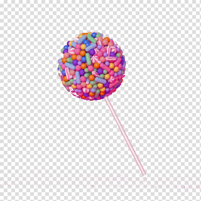 Lollipop Creativity Drawing , Creative stereoscopic mosaic lollipop transparent background PNG clipart