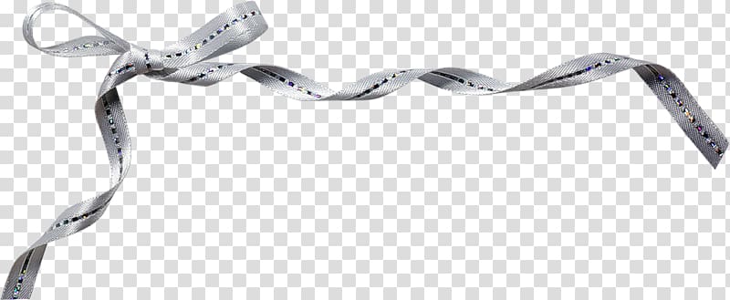 Ribbon Silver Argent bow, Silver Ribbon transparent background PNG clipart