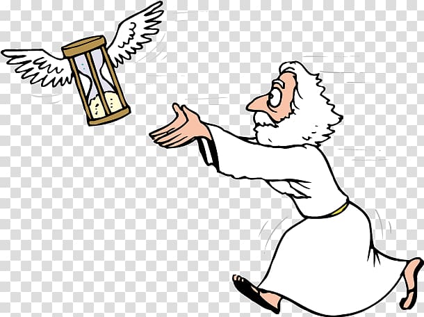 Father Time Coloring book Child, Hourglass hourglass chasing running man transparent background PNG clipart