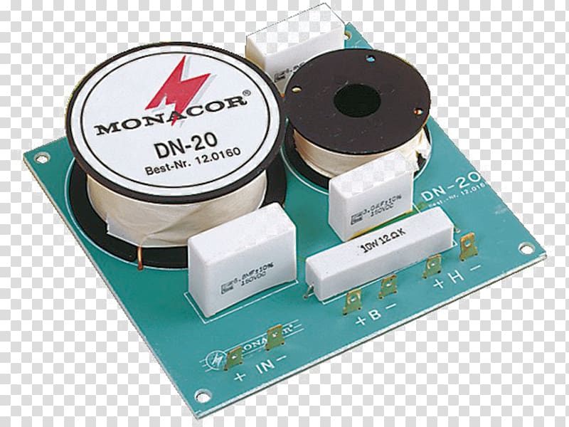 Audio crossover Monacor DN-20 Loudspeaker Ohm Electronics, loudspeaker crossover calculator transparent background PNG clipart