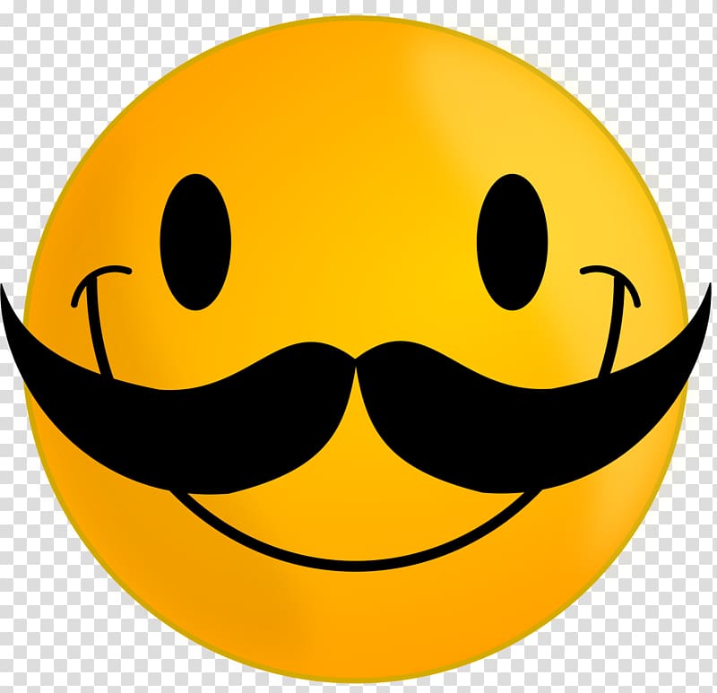 Smiley Moustache Emoticon , Mustache transparent background PNG clipart